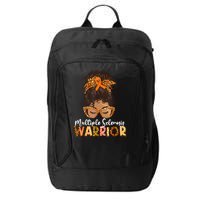  MS Warrior Messy Bun - Multiple Sclerosis Awareness City Backpack