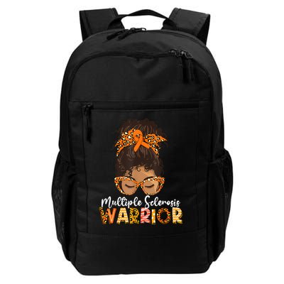  MS Warrior Messy Bun - Multiple Sclerosis Awareness Daily Commute Backpack