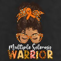  MS Warrior Messy Bun - Multiple Sclerosis Awareness Adult Drive Performance Visor