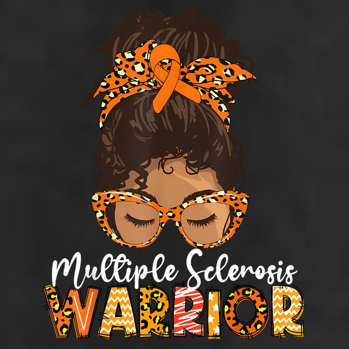  MS Warrior Messy Bun - Multiple Sclerosis Awareness Adult Drive Performance Visor