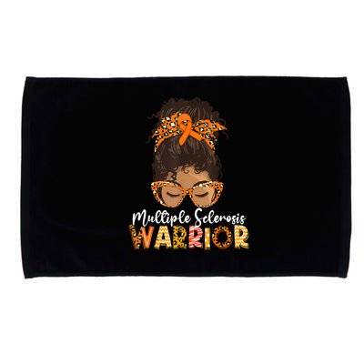 MS Warrior Messy Bun - Multiple Sclerosis Awareness Microfiber Hand Towel