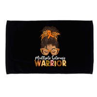  MS Warrior Messy Bun - Multiple Sclerosis Awareness Microfiber Hand Towel