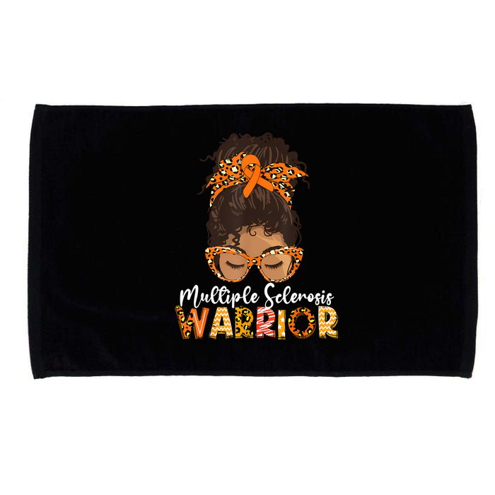  MS Warrior Messy Bun - Multiple Sclerosis Awareness Microfiber Hand Towel