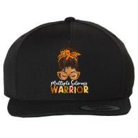  MS Warrior Messy Bun - Multiple Sclerosis Awareness Wool Snapback Cap