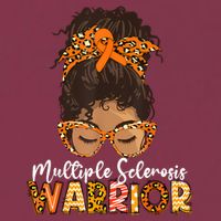  MS Warrior Messy Bun - Multiple Sclerosis Awareness 16oz Travel Tumbler