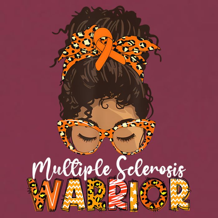  MS Warrior Messy Bun - Multiple Sclerosis Awareness 16oz Travel Tumbler