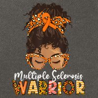  MS Warrior Messy Bun - Multiple Sclerosis Awareness Cotton Canvas Backpack