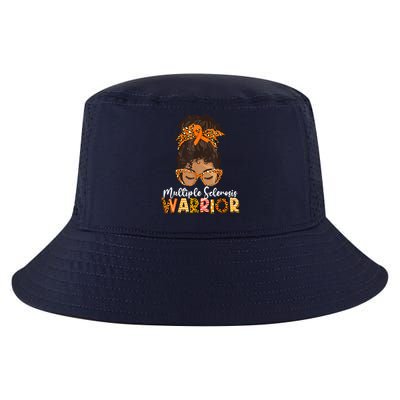  MS Warrior Messy Bun - Multiple Sclerosis Awareness Cool Comfort Performance Bucket Hat