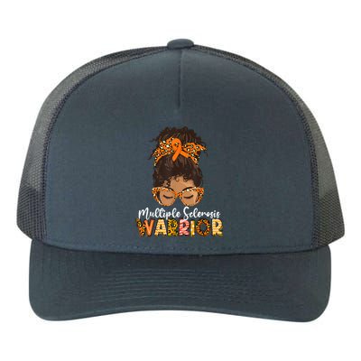  MS Warrior Messy Bun - Multiple Sclerosis Awareness Yupoong Adult 5-Panel Trucker Hat