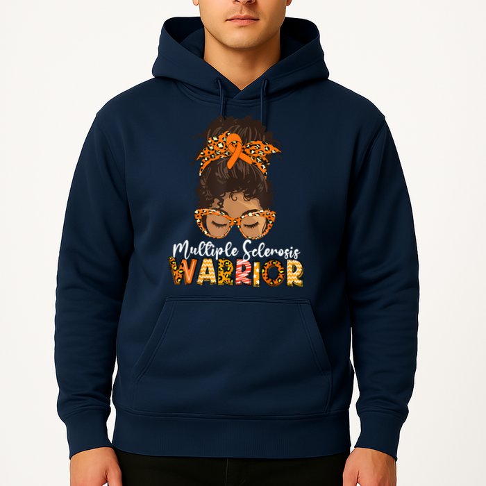  MS Warrior Messy Bun - Multiple Sclerosis Awareness Hoodie