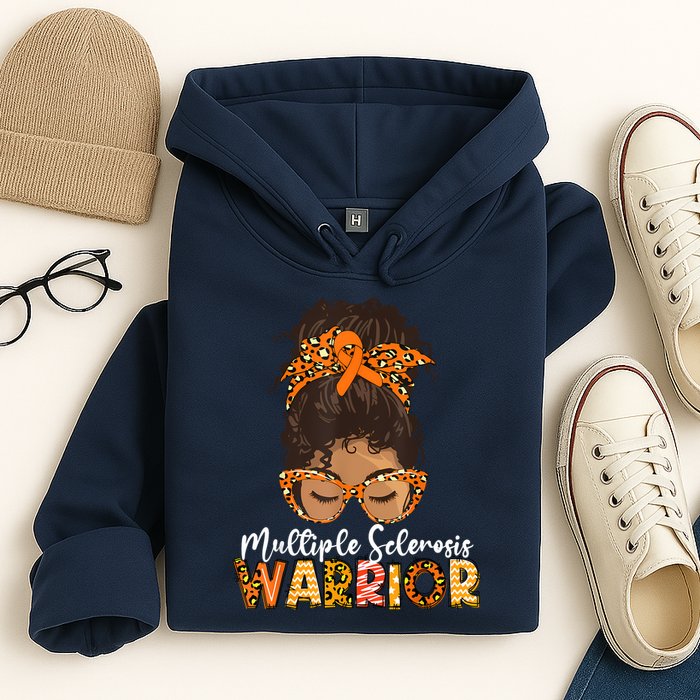  MS Warrior Messy Bun - Multiple Sclerosis Awareness Hoodie