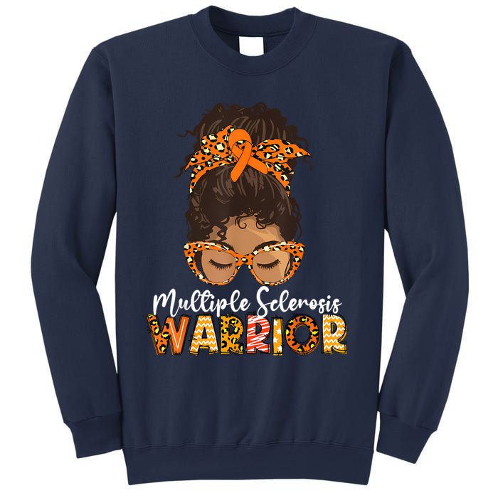  MS Warrior Messy Bun - Multiple Sclerosis Awareness Sweatshirt
