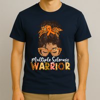  MS Warrior Messy Bun - Multiple Sclerosis Awareness T-Shirt