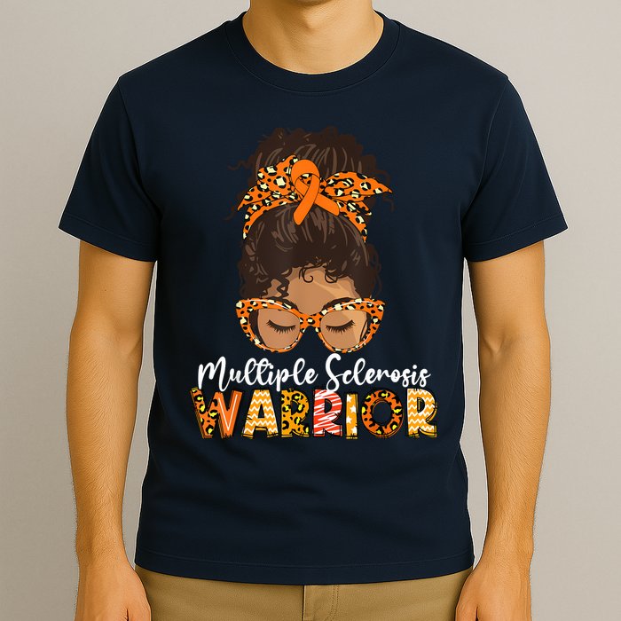  MS Warrior Messy Bun - Multiple Sclerosis Awareness T-Shirt