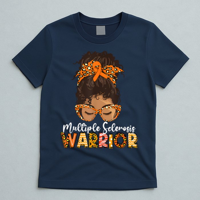  MS Warrior Messy Bun - Multiple Sclerosis Awareness T-Shirt