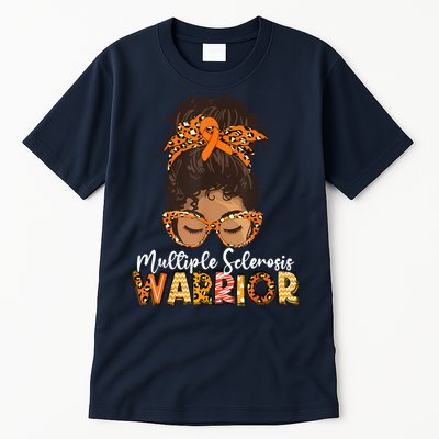  MS Warrior Messy Bun - Multiple Sclerosis Awareness Tall T-Shirt