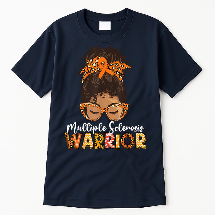  MS Warrior Messy Bun - Multiple Sclerosis Awareness Tall T-Shirt