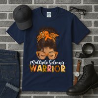 MS Warrior Messy Bun - Multiple Sclerosis Awareness Tall T-Shirt