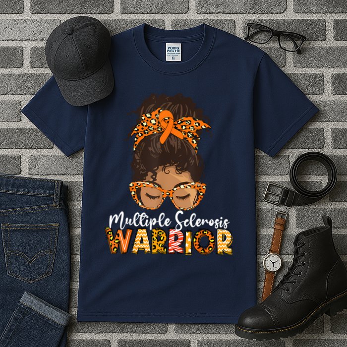  MS Warrior Messy Bun - Multiple Sclerosis Awareness Tall T-Shirt