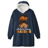  MS Warrior Messy Bun - Multiple Sclerosis Awareness Hooded Wearable Blanket