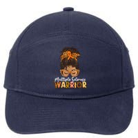  MS Warrior Messy Bun - Multiple Sclerosis Awareness 7-Panel Snapback Hat