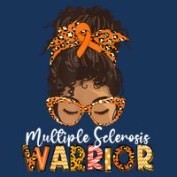  MS Warrior Messy Bun - Multiple Sclerosis Awareness Drawstring Bag