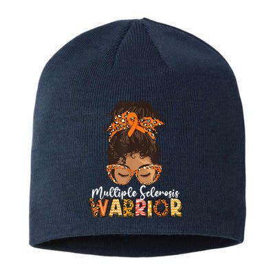  MS Warrior Messy Bun - Multiple Sclerosis Awareness Sustainable Beanie