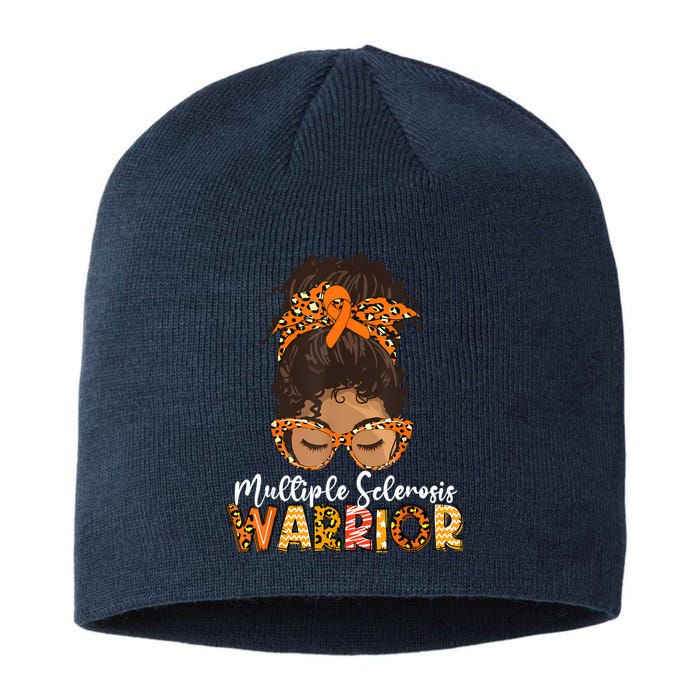  MS Warrior Messy Bun - Multiple Sclerosis Awareness Sustainable Beanie