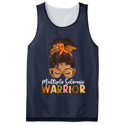  MS Warrior Messy Bun - Multiple Sclerosis Awareness Mesh Reversible Basketball Jersey Tank