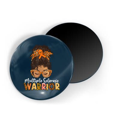  MS Warrior Messy Bun - Multiple Sclerosis Awareness Magnet