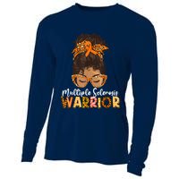  MS Warrior Messy Bun - Multiple Sclerosis Awareness Cooling Performance Long Sleeve Crew