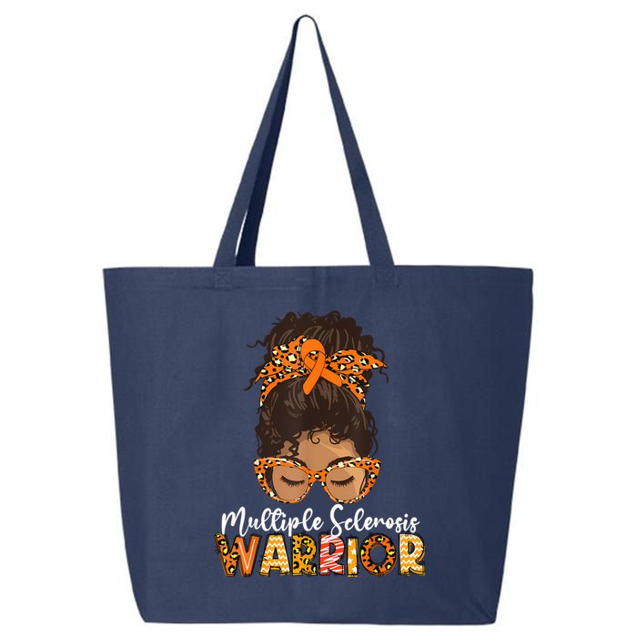  MS Warrior Messy Bun - Multiple Sclerosis Awareness 25L Jumbo Tote
