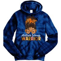  MS Warrior Messy Bun - Multiple Sclerosis Awareness Tie Dye Hoodie