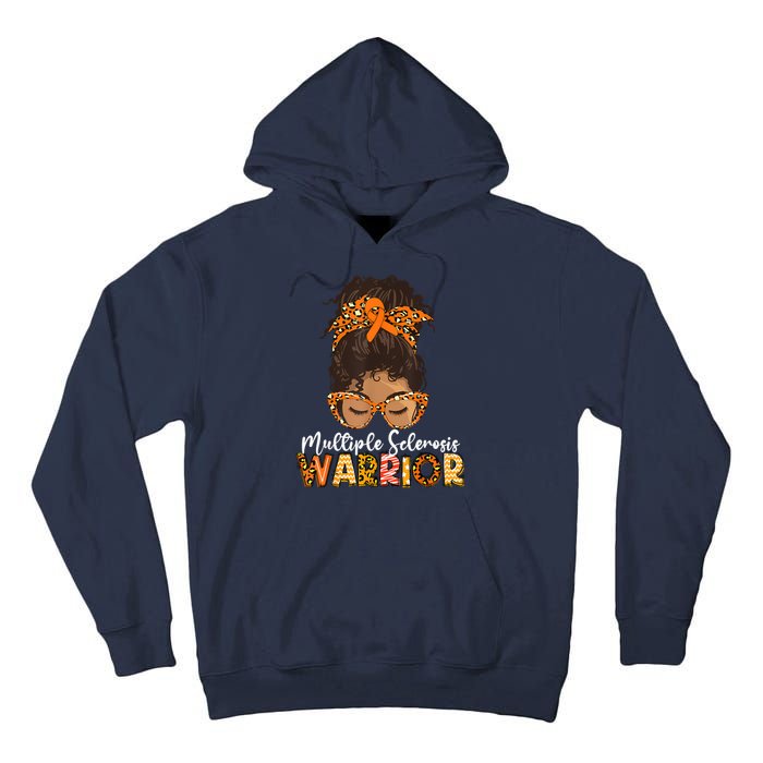  MS Warrior Messy Bun - Multiple Sclerosis Awareness Tall Hoodie