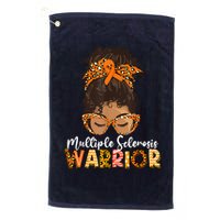  MS Warrior Messy Bun - Multiple Sclerosis Awareness Golf Towel