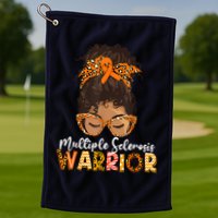  MS Warrior Messy Bun - Multiple Sclerosis Awareness Golf Towel