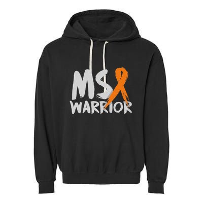 Ms Warrior Multiple Sclerosis Awareness Month Garment-Dyed Fleece Hoodie