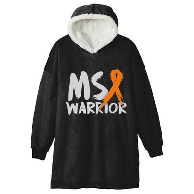 Ms Warrior Multiple Sclerosis Awareness Month Hooded Wearable Blanket
