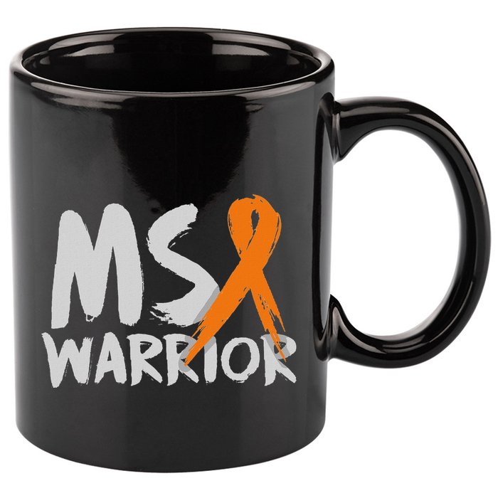 Ms Warrior Multiple Sclerosis Awareness Month 11oz C Handle Ceramic Mug
