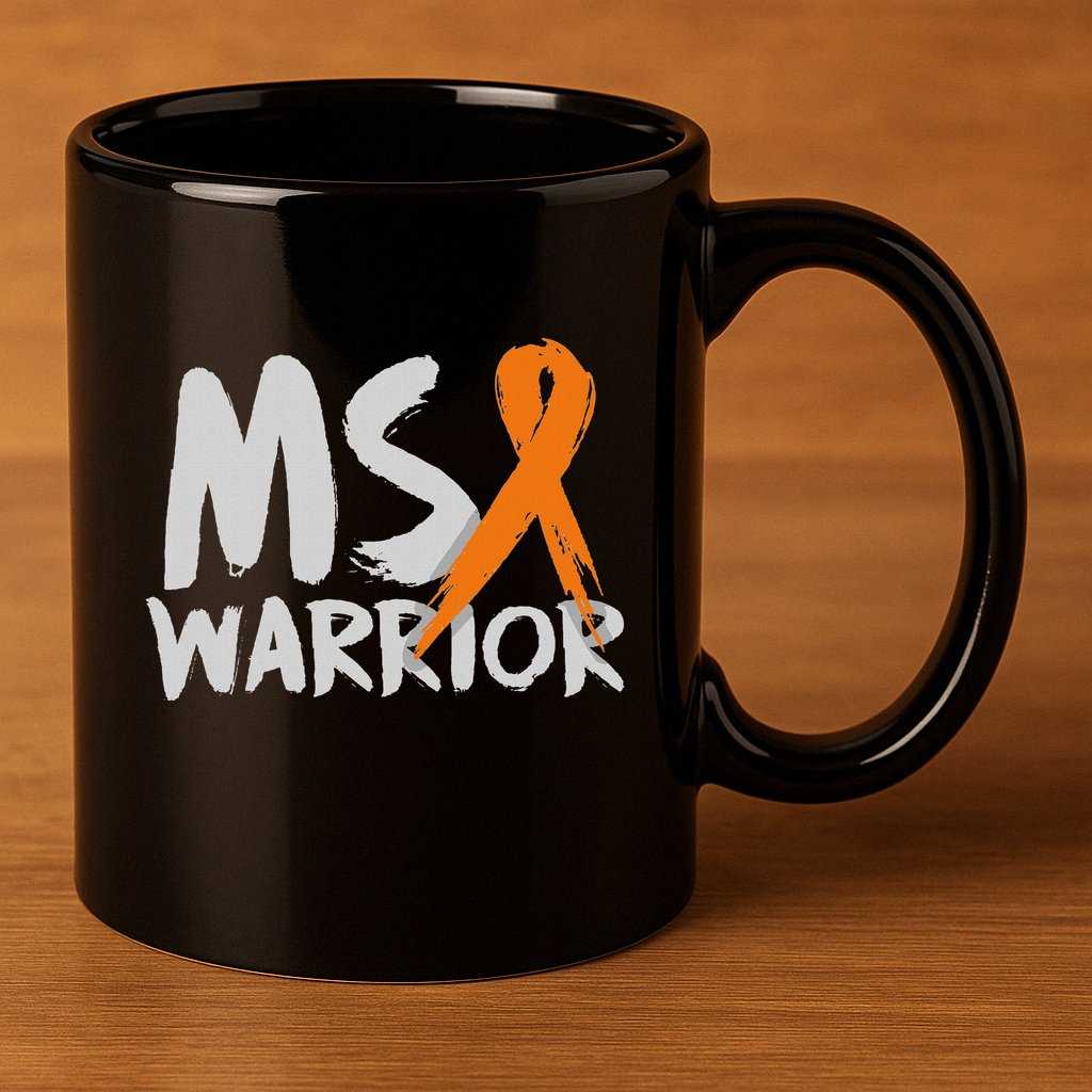 Ms Warrior Multiple Sclerosis Awareness Month 11oz C Handle Ceramic Mug