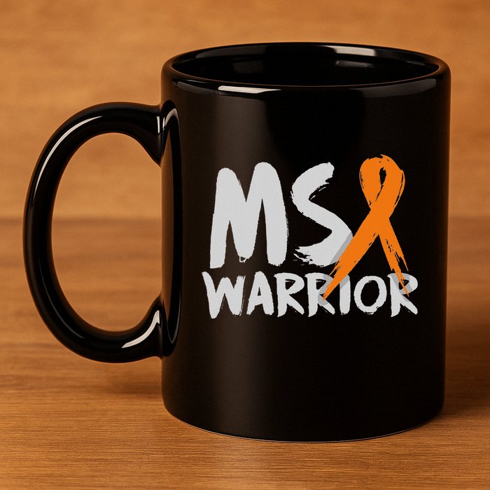 Ms Warrior Multiple Sclerosis Awareness Month 11oz C Handle Ceramic Mug