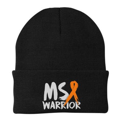 Ms Warrior Multiple Sclerosis Awareness Month Knit Cap Winter Beanie