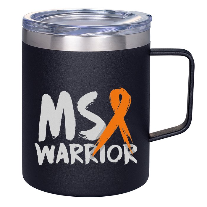 Ms Warrior Multiple Sclerosis Awareness Month 12oz Stainless Steel Coffee Mug