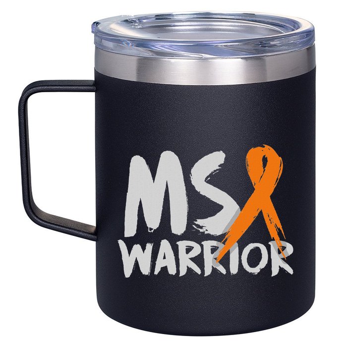Ms Warrior Multiple Sclerosis Awareness Month 12oz Stainless Steel Coffee Mug