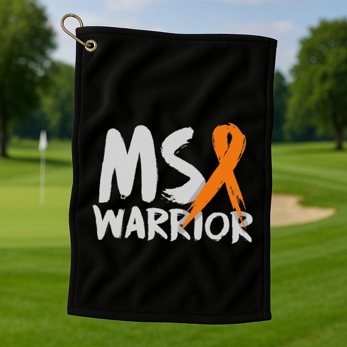 Ms Warrior Multiple Sclerosis Awareness Month Golf Towel