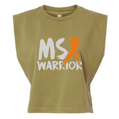 Ms Warrior Multiple Sclerosis Awareness Month Garment-Dyed Women's Muscle Tee