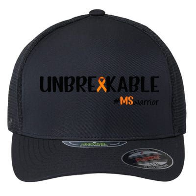 Ms Warrior Multiple Sclerosis Awareness Unbreakable Ms Meaningful Gift Flexfit Unipanel Trucker Cap