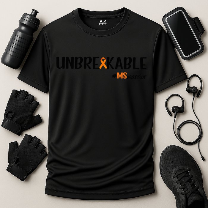 Ms Warrior Multiple Sclerosis Awareness Unbreakable Ms Meaningful Gift Performance Shirt