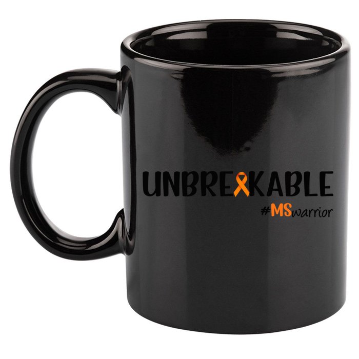 Ms Warrior Multiple Sclerosis Awareness Unbreakable Ms Meaningful Gift 11oz C Handle Ceramic Mug