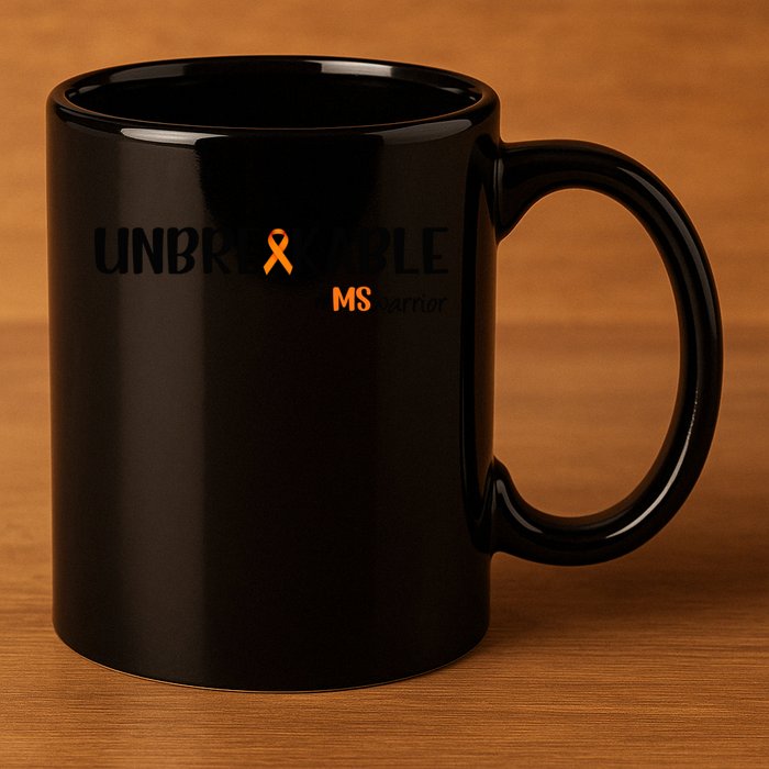 Ms Warrior Multiple Sclerosis Awareness Unbreakable Ms Meaningful Gift 11oz C Handle Ceramic Mug